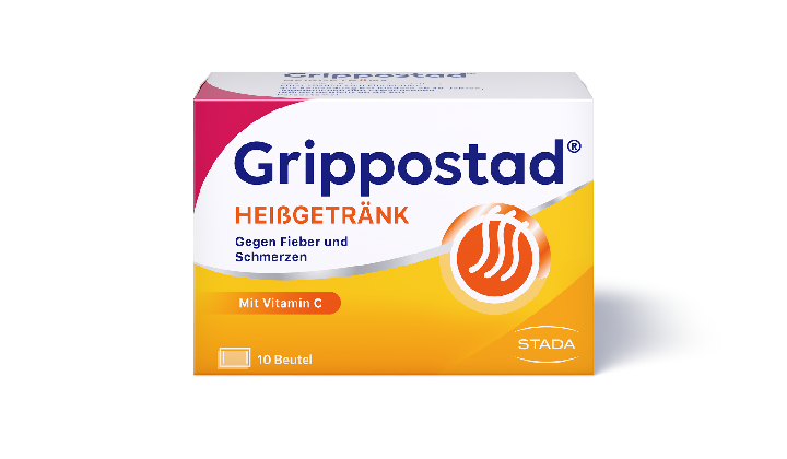 Grippostad® Heißgetränk Verpackung von Grippostad® Heißgetränk